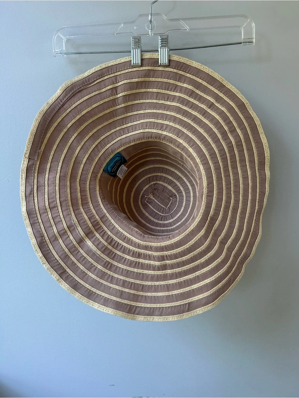 J Callanan floppy packable woven cotton and paper sun beach hat